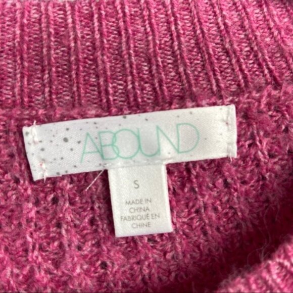 NWT Abound pink‎ women’s knit sweater SMALL - Picture 2 of 7